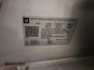 2018 Chevrolet Silverado 1500 LT with VIN 3GCUKREC4JG315237, listed as a Copart auction lot 47698355 with 88,705 mi miles and Salvage Title. Bid and sale history available at carsss.com. Image 12.