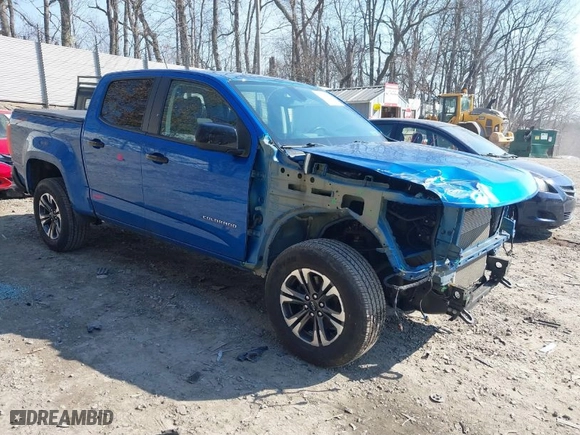 2021 Chevrolet Colorado 4WD Z71 with VIN 1GCGTDEN7M1280209, listed as a IAAI auction lot 41779245 with 48,094 mi miles. Bid and sale history available at carsss.com. Image 1.
