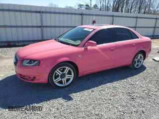 2007 Audi A4 2.0T with VIN WAUDF78E57A068255, listed as a Copart auction lot 47775645 with 167,172 mi miles and Salvage Title. Bid and sale history available at carsss.com. Image 1.