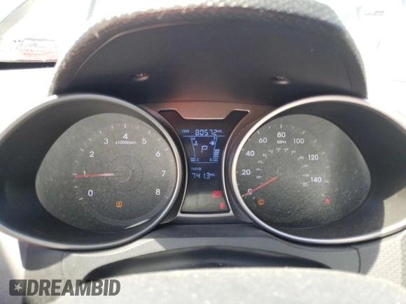 2013 Hyundai Veloster w/Black Int with VIN KMHTC6AD3DU171389, listed as a Copart auction lot 57343135 with 80,572 mi miles and Salvage title. Bid and sale history available at DreamBid. Image 9.