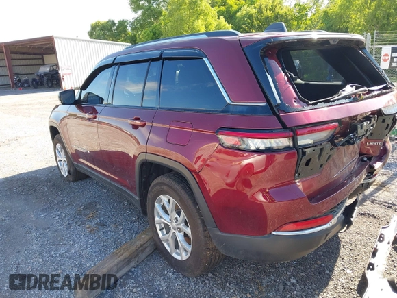 2023 Jeep Grand Cherokee Limited with VIN 1C4RJGBG3P8875558, listed as a IAAI auction lot 42178416 with 12,826 mi miles and . Bid and sale history available at DreamBid. Image 3.