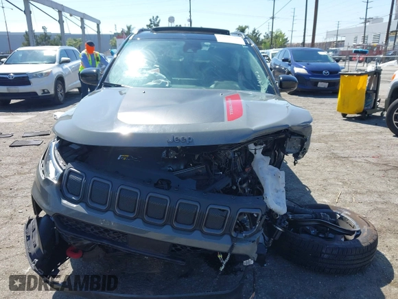 2022 Jeep Compass Trailhawk с VIN 3C4NJDDB2NT224046, выставлен на аукционе IAAI как лот 42086536 с пробегом 40 230 миль миль и . История ставок и продаж доступна на DreamBid. Изображение 6.