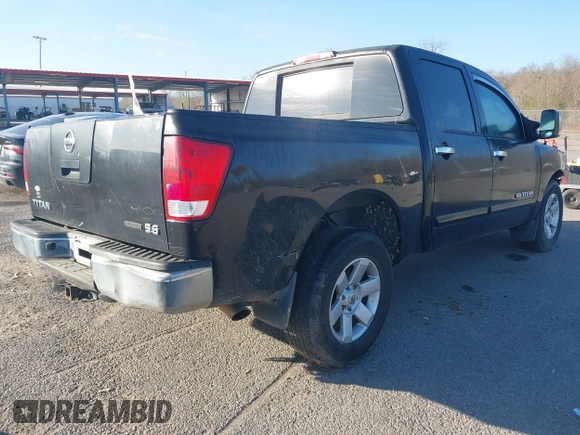2008 Nissan Titan SE with VIN 1N6BA07DX8N360208, listed as a IAAI auction lot 41699352 with 281,612 mi miles. Bid and sale history available at carsss.com. Image 4.