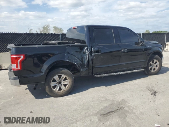 2017 Ford F-150 XL with VIN 1FTEW1C88HFB34484, listed as a Copart auction lot 54591985 with 154,633 mi miles and Clean Title. Bid and sale history available at carsss.com. Image 3.
