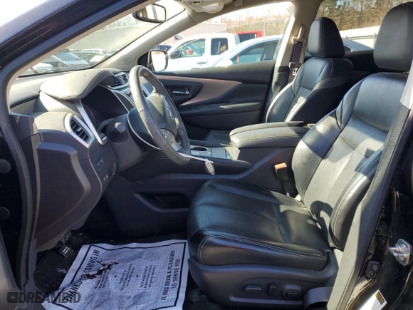 2017 Nissan Murano Platinum with VIN 5N1AZ2MH6HN145835, listed as a Copart auction lot 44970555 with 22,403 mi miles and Salvage Title. Bid and sale history available at carsss.com. Image 7.