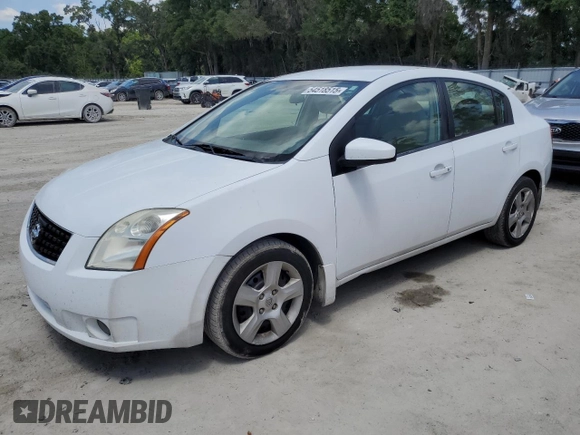 2008 Nissan Sentra S with VIN 3N1AB61E08L724171, listed as a Copart auction lot 54518515 with 166,729 mi miles and Clean Title. Bid and sale history available at DreamBid. Image 1.