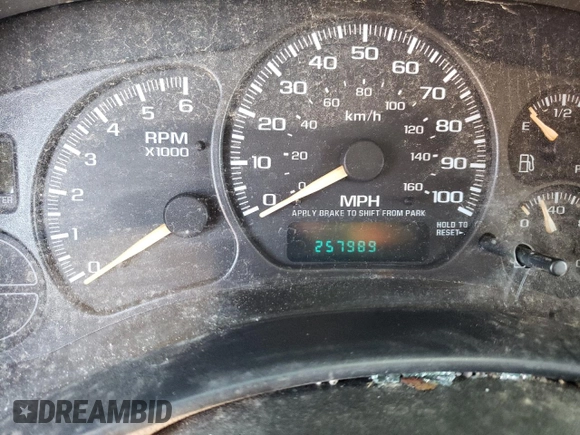 2002 Chevrolet Tahoe LT z VIN 1GNEK13T42R152851, wystawiony jako Copart lot #67958403 z przebiegiem 257 989 mil mil oraz Szkoda całkowita • Salvage title. Historia ofert i sprzedaży dostępna na DreamBid. Obrazek 9.