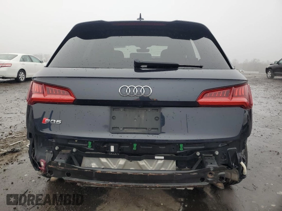 2018 Audi SQ5 Prestige with VIN WA1C4AFY9J2055843, listed as a Copart auction lot 84632594 with 46,838 mi miles and Salvage Title. Bid and sale history available at DreamBid. Image 6.