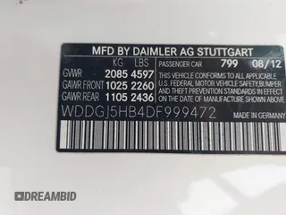 2013 Mercedes-Benz C 350 with VIN WDDGJ5HB4DF999472, listed as a IAAI auction lot 41487255 with 140,753 mi miles and . Bid and sale history available at DreamBid. Image 9.