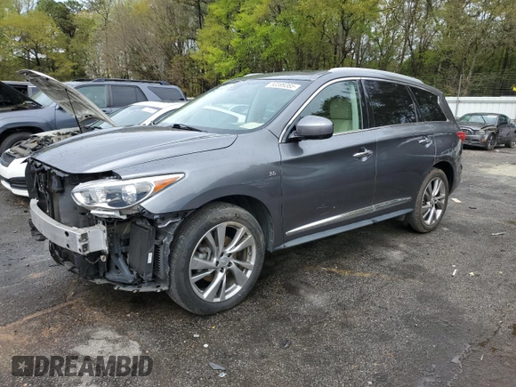 2015 Infiniti QX60 with VIN 5N1AL0MM1FC507436, listed as a Copart auction lot 50399365 with 80,006 mi miles and Salvage Title. Bid and sale history available at DreamBid. Image 1.
