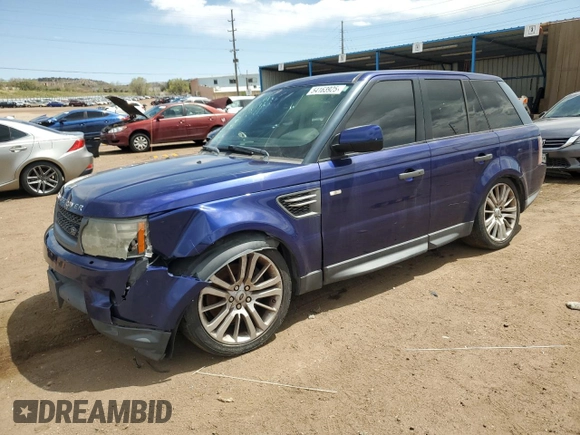 2010 Land Rover Range Rover Sport HSE LUX with VIN SALSK2D44AA224467, listed as a Copart auction lot 54163925 with 143,828 mi miles and Clean Title. Bid and sale history available at carsss.com. Image 1.
