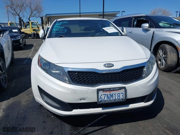2013 Kia Optima LX with VIN KNAGM4A71D5383314, listed as a IAAI auction lot 41812942 with 228,220 mi miles. Bid and sale history available at carsss.com. Image 12.