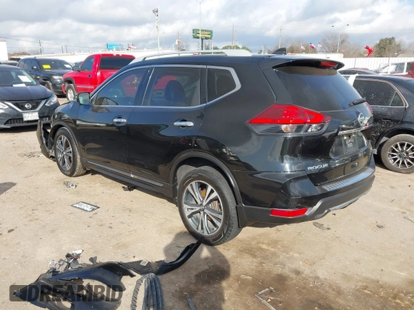 2017 Nissan Rogue SV with VIN 5N1AT2MT7HC748830, listed as a IAAI auction lot 41517488 with 92,270 mi miles and . Bid and sale history available at DreamBid. Image 3.