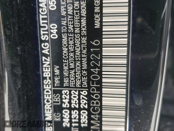 2023 Mercedes-Benz GLC with VIN W1NKM4GB6PF042216, listed as a Copart auction lot 42220355 with 19,639 mi miles and Salvage Title. Bid and sale history available at carsss.com. Image 13.
