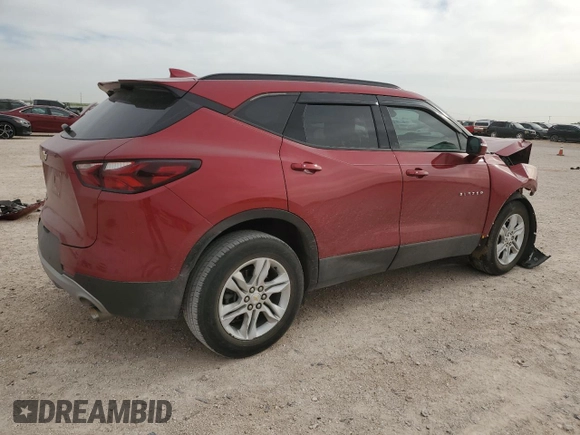 2021 Chevrolet Blazer LT with VIN 3GNKBCRS5MS566489, listed as a Copart auction lot 56682585 with 42,092 mi miles and Salvage title. Bid and sale history available at DreamBid. Image 3.