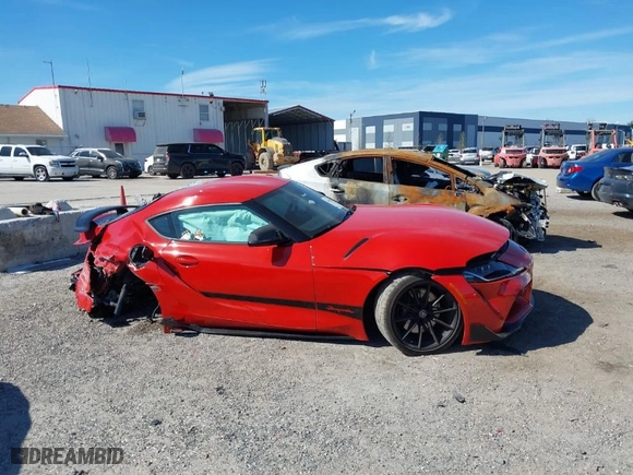 2024 Toyota GR Supra 3.0 with VIN WZ1DB0G07RW063657, listed as a IAAI auction lot 41428094 with 8,765 mi miles. Bid and sale history available at carsss.com. Image 13.