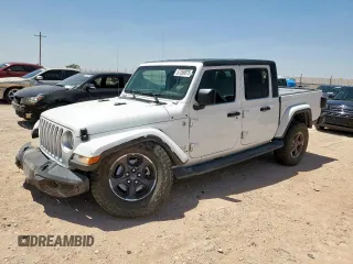 2023 Jeep Gladiator Overland z VIN 1C6HJTFG8PL553372, wystawiony jako Copart lot #57250875 z przebiegiem 14 725 mil mil oraz Szkoda całkowita • Salvage title. Historia ofert i sprzedaży dostępna na DreamBid. Obrazek 1.