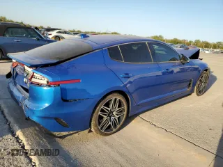 2022 Kia Stinger GT1 with VIN KNAE45LC4N6119944, listed as a Copart auction lot 73765534 with 54,963 mi miles and Salvage Title. Bid and sale history available at DreamBid. Image 3.