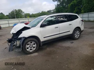 2014 Chevrolet Traverse LS z VIN 1GNKRFED9EJ349163, wystawiony jako Copart lot #54894685 z przebiegiem Nie podano mil oraz Szkoda całkowita • Salvage title. Historia ofert i sprzedaży dostępna na DreamBid. Obrazek 1.