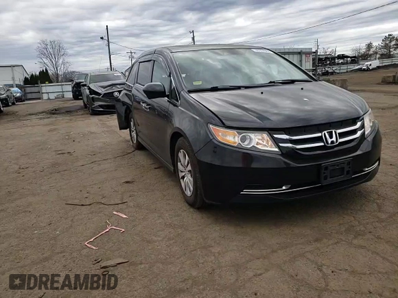 2017 Honda Odyssey EX-L with VIN 5FNRL5H68HB023916, listed as a Copart auction lot 48924965 with 121,603 mi miles and Salvage Title. Bid and sale history available at DreamBid. Image 12.
