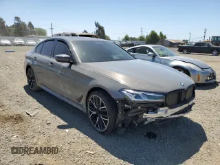 2021 BMW 5 Series 530e with VIN WBA13AG01MCG48152, listed as a Copart auction lot 57289354 with Not Provided miles and Salvage Title. Bid and sale history available at carsss.com. Image 4.