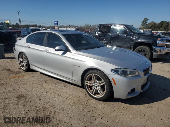 2014 BMW 5 Series 535i xDrive with VIN WBA5B3C50ED538414, listed as a Copart auction lot 44180645 with 158,560 mi miles and Salvage Title. Bid and sale history available at carsss.com. Image 4.