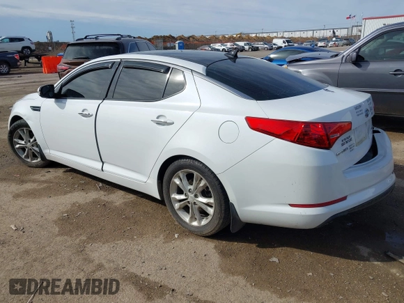 2012 Kia Optima EX with VIN 5XXGN4A70CG065145, listed as a IAAI auction lot 41674539 with 107,620 mi miles. Bid and sale history available at carsss.com. Image 3.