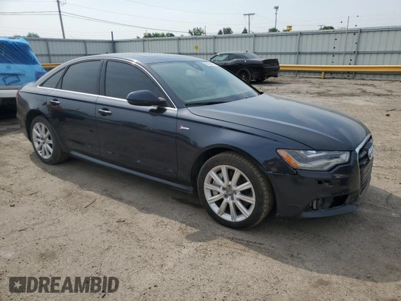 2013 Audi A6 Prestige with VIN WAUHGAFC0DN025962, listed as a Copart auction lot 60725825 with 134,736 mi miles and Clean title. Bid and sale history available at DreamBid. Image 4.