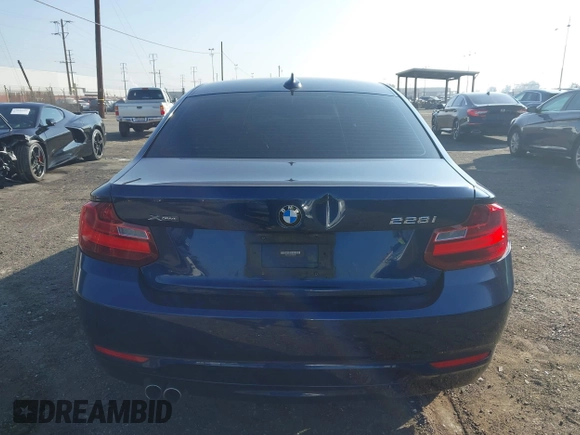 2015 BMW 2 Series 228i xDrive with VIN WBA1F7C5XFV367287, listed as a IAAI auction lot 40802463 with 113,427 mi miles and . Bid and sale history available at carsss.com. Image 16.