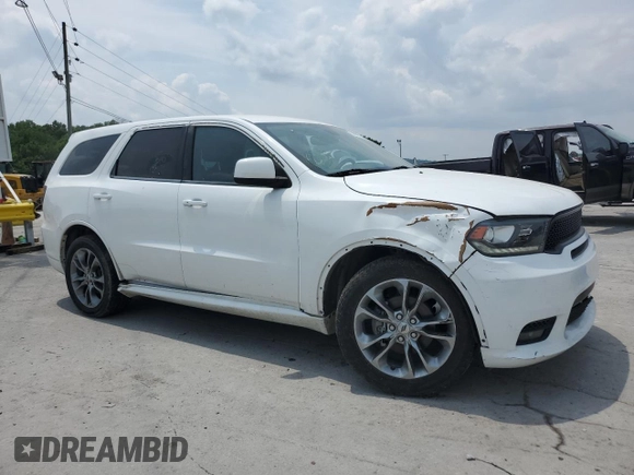 2020 Dodge Durango GT with VIN 1C4RDHDG5LC307927, listed as a Copart auction lot 59766255 with 129,736 mi miles and Salvage title. Bid and sale history available at DreamBid. Image 4.