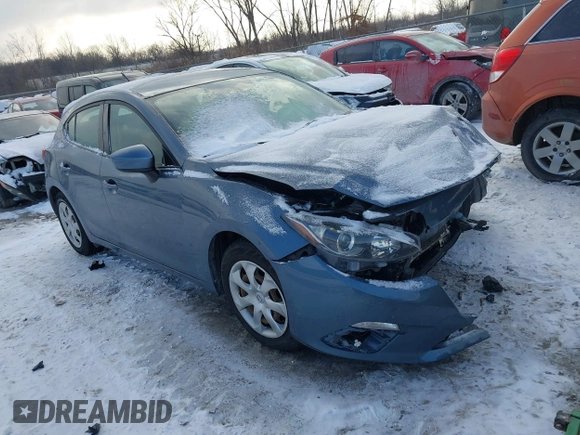 2015 Mazda 3 i Sport with VIN 3MZBM1K71FM194182, listed as a IAAI auction lot 41551711 with 134,760 mi miles and . Bid and sale history available at DreamBid. Image 1.