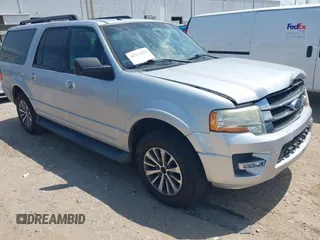2015 Ford Expedition Max XLT z VIN 1FMJK1HT3FEF22261, wystawiony jako IAAI lot #42312433 z przebiegiem 179 674 mil mil oraz . Historia ofert i sprzedaży dostępna na DreamBid. Obrazek 1.