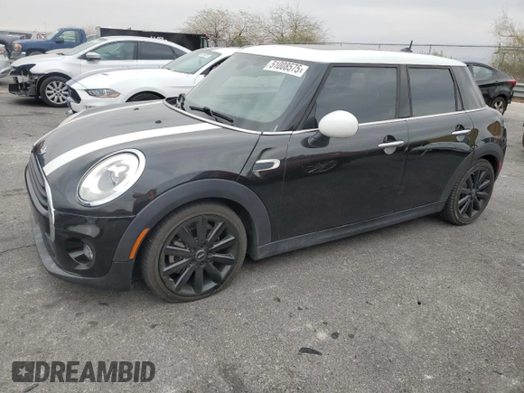 2017 MINI Hardtop 4 Door Cooper with VIN WMWXU1C30H2E19304, listed as a Copart auction lot 51008575 with 34,526 mi miles and Salvage Title. Bid and sale history available at DreamBid. Image 1.