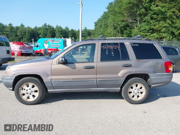 2001 Jeep Grand Cherokee Laredo with VIN 1J4GW48S31C626727, listed as a IAAI auction lot 42796974 with 132,988 mi miles and . Bid and sale history available at DreamBid. Image 12.