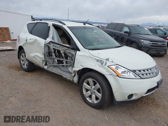 2007 Nissan Murano S with VIN JN8AZ08W17W615235, listed as a IAAI auction lot 41539442 with 200,342 mi miles and . Bid and sale history available at DreamBid. Image 1.