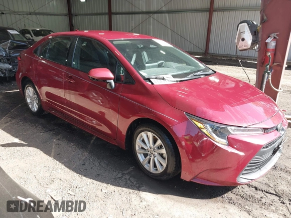 2023 Toyota Corolla LE with VIN 5YFB4MDE6PP076400, listed as a IAAI auction lot 42045159 with 27,190 mi miles. Bid and sale history available at carsss.com. Image 1.