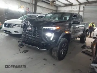 2024 GMC Canyon 4WD AT4 with VIN 1GTP6DEK1R1160278, listed as a IAAI auction lot 41614116 with 8,616 mi miles. Bid and sale history available at carsss.com. Image 2.