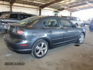 2005 Mazda 3 s with VIN JM1BK323051292729, listed as a Copart auction lot 46918825 with 168,205 mi miles and Clean Title. Bid and sale history available at carsss.com. Image 3.