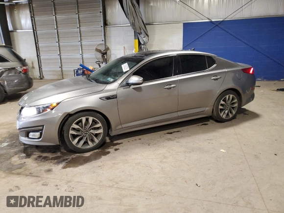 2015 Kia Optima SXL Turbo with VIN 5XXGR4A61FG431419, listed as a Copart auction lot 53949205 with 92,330 mi miles and Salvage title. Bid and sale history available at DreamBid. Image 1.