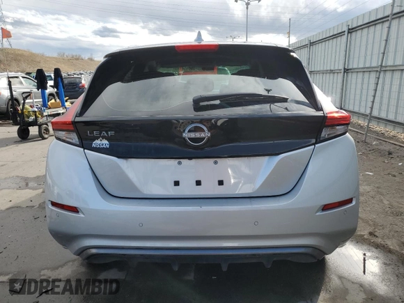 2025 Nissan LEAF S with VIN 1N4AZ1BV9SC561541, listed as a Copart auction lot 50654445 with 5,496 mi miles and Salvage Title. Bid and sale history available at carsss.com. Image 6.