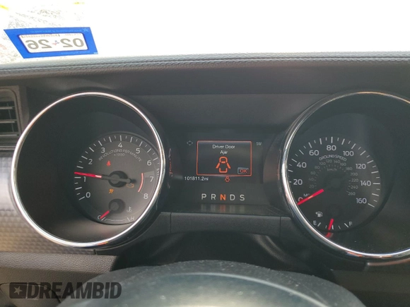 2015 Ford Mustang EcoBoost with VIN 1FA6P8TH6F5310600, listed as a Copart auction lot 50189385 with 101,811 mi miles and Clean Title. Bid and sale history available at carsss.com. Image 9.