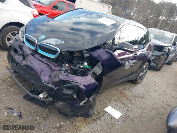 2017 BMW i3 with VIN WBY1Z8C55HV551697, listed as a IAAI auction lot 41534229 with 1 mi miles. Bid and sale history available at carsss.com. Image 17.