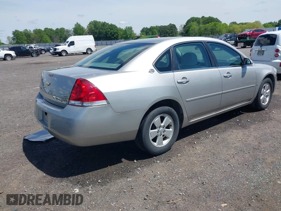 2007 Chevrolet Impala LT with VIN 2G1WT58KX79269992, listed as a IAAI auction lot 42071451 with 104,287 mi miles and . Bid and sale history available at DreamBid. Image 4.