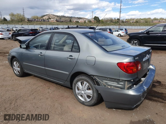 2004 Toyota Corolla CE with VIN 1NXBR38E44Z310906, listed as a Copart auction lot 55361565 with 186,022 mi miles and Salvage Title. Bid and sale history available at DreamBid. Image 2.