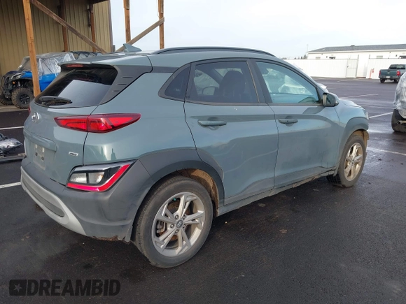 2022 Hyundai Kona SEL with VIN KM8K6CAB1NU828823, listed as a IAAI auction lot 41178743 with 43,755 mi miles and . Bid and sale history available at carsss.com. Image 4.