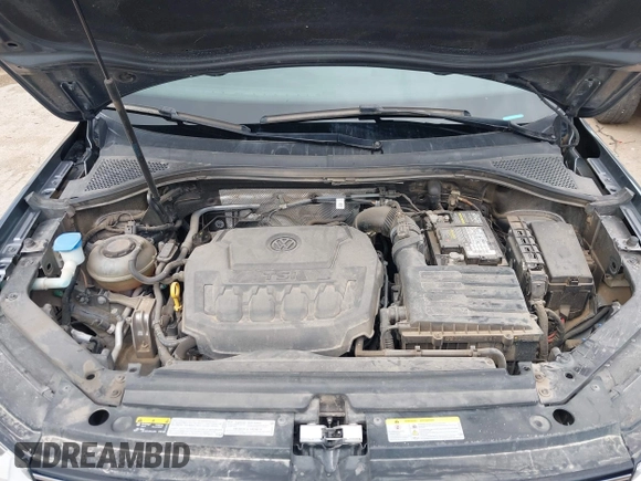 2021 Volkswagen Tiguan S with VIN 3VV0B7AX0MM017433, listed as a IAAI auction lot 42017125 with 54,624 mi miles and . Bid and sale history available at DreamBid. Image 10.