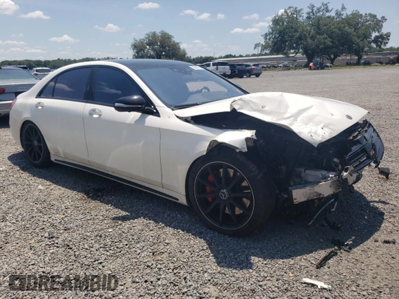 2018 Mercedes-Benz S 63 AMG with VIN WDDUG8JB6JA343764, listed as a Copart auction lot 53315764 with Not Provided miles and Salvage Title. Bid and sale history available at DreamBid. Image 4.
