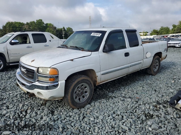 2005 GMC Sierra 1500 Work Truck z VIN 2GTEK19V051320466, wystawiony jako Copart lot #60534645 z przebiegiem 155 872 mil mil oraz Czysty tytuł • Clean title. Historia ofert i sprzedaży dostępna na DreamBid. Obrazek 1.