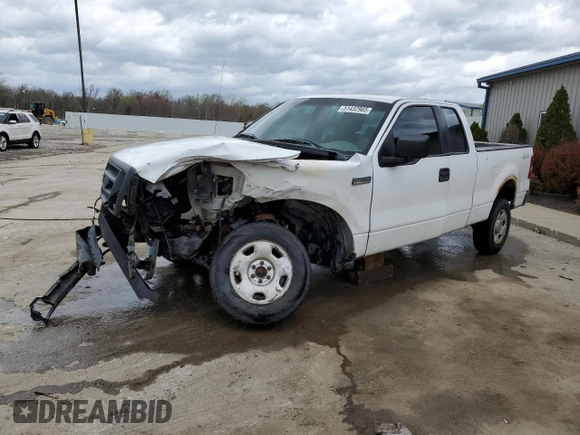 2005 Ford F-150 STX with VIN 1FTRX14W75FB43054, listed as a Copart auction lot 51432965 with 196,076 mi miles and Non Repairable. Bid and sale history available at carsss.com. Image 1.