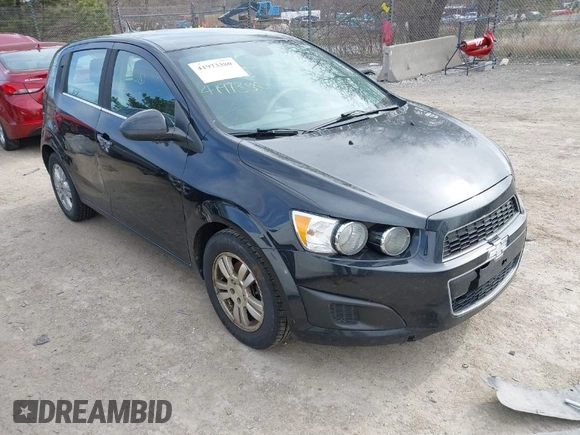 2013 Chevrolet Sonic LT with VIN 1G1JC6SH1D4191825, listed as a IAAI auction lot 41973380 with 172,504 mi miles. Bid and sale history available at carsss.com. Image 1.